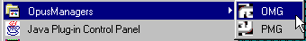 OpusManagers on Start Menu